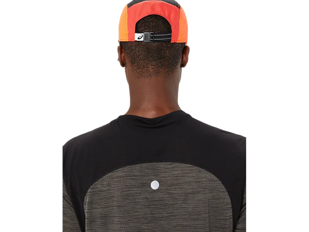 Hardlopen | Hoofddeksels>ASICS 5 PANEL CAP Sunrise Red/True Red/Perf Black