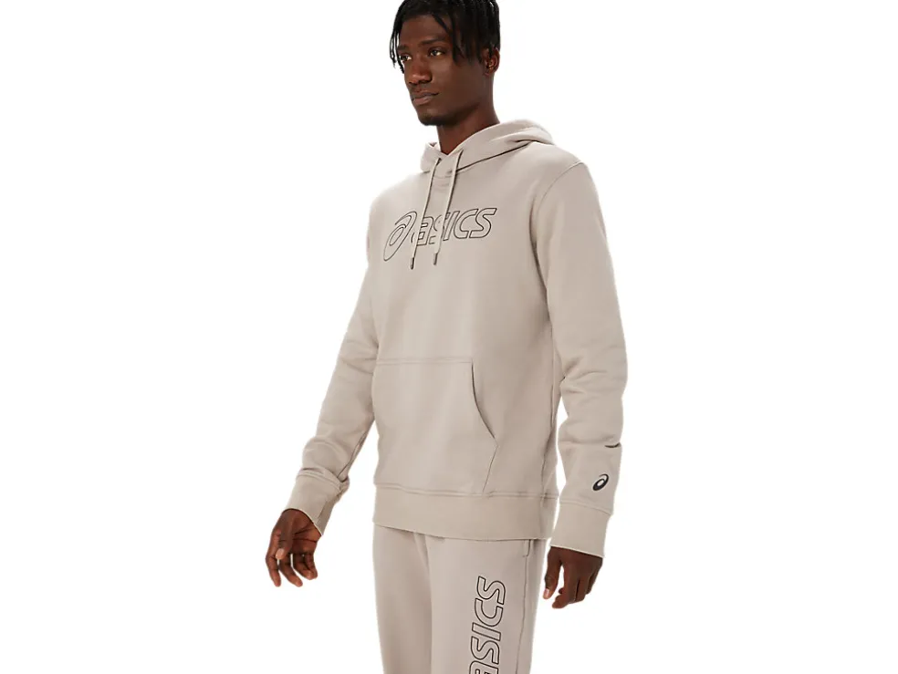 Hoodies en sweatshirts | Shirts met lange mouwen>ASICS LOGO OTH HOODIE Moonrock/Graphite Grey