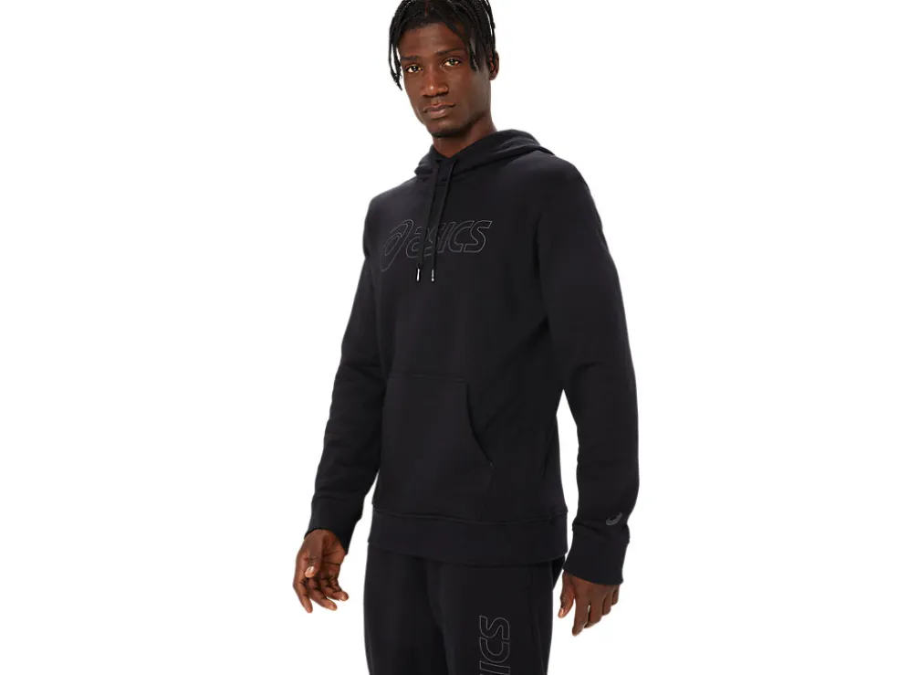 Bovenkleding | Hoodies en sweatshirts>ASICS LOGO OTH HOODIE Performance Black/Graphite Grey