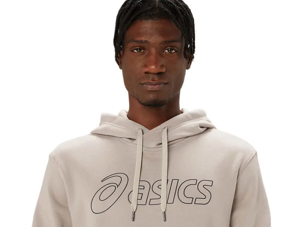 Hoodies en sweatshirts | Shirts met lange mouwen>ASICS LOGO OTH HOODIE Moonrock/Graphite Grey