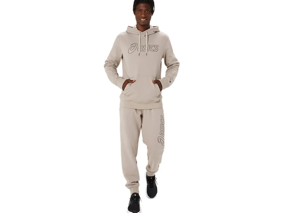 Hoodies en sweatshirts | Shirts met lange mouwen>ASICS LOGO OTH HOODIE Moonrock/Graphite Grey