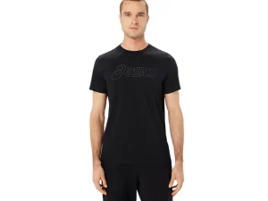 Shirts met korte mouwen | Bovenkleding>ASICS LOGO SS TEE Performance Black/Graphite Grey