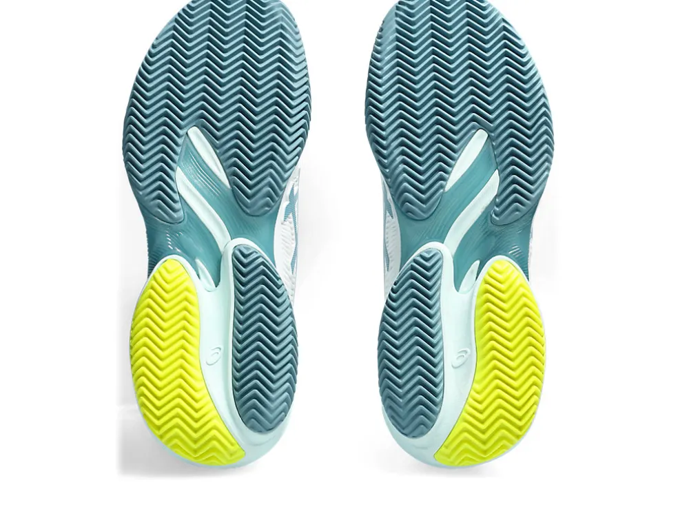 COURT FF™ | Tennisschoenen>ASICS COURT FF 3 CLAY White/Soothing Sea