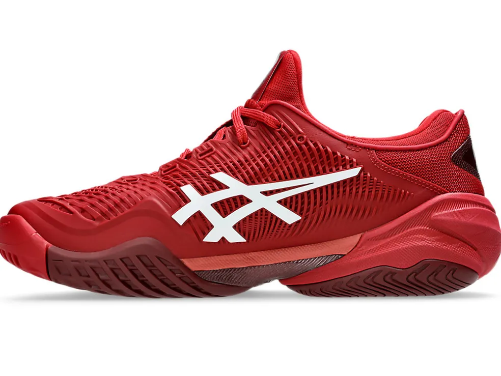 COURT FF™ | Tennisschoenen>ASICS COURT FF 3 NOVAK Cranberry/White