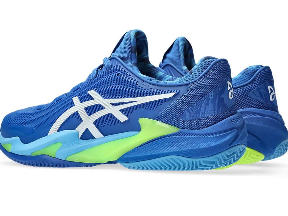 COURT FF™ | Tennisschoenen>ASICS COURT FF 3 NOVAK CLAY Tuna Blue/White