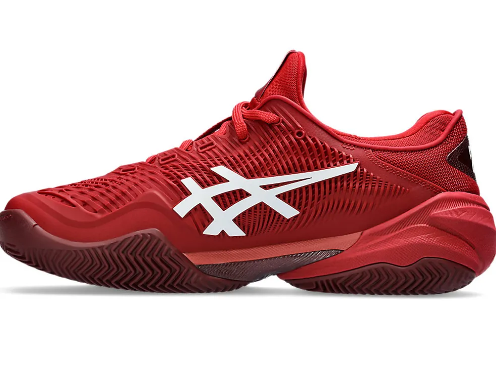 Tennisschoenen | COURT FF™>ASICS COURT FF 3 NOVAK CLAY Cranberry/White
