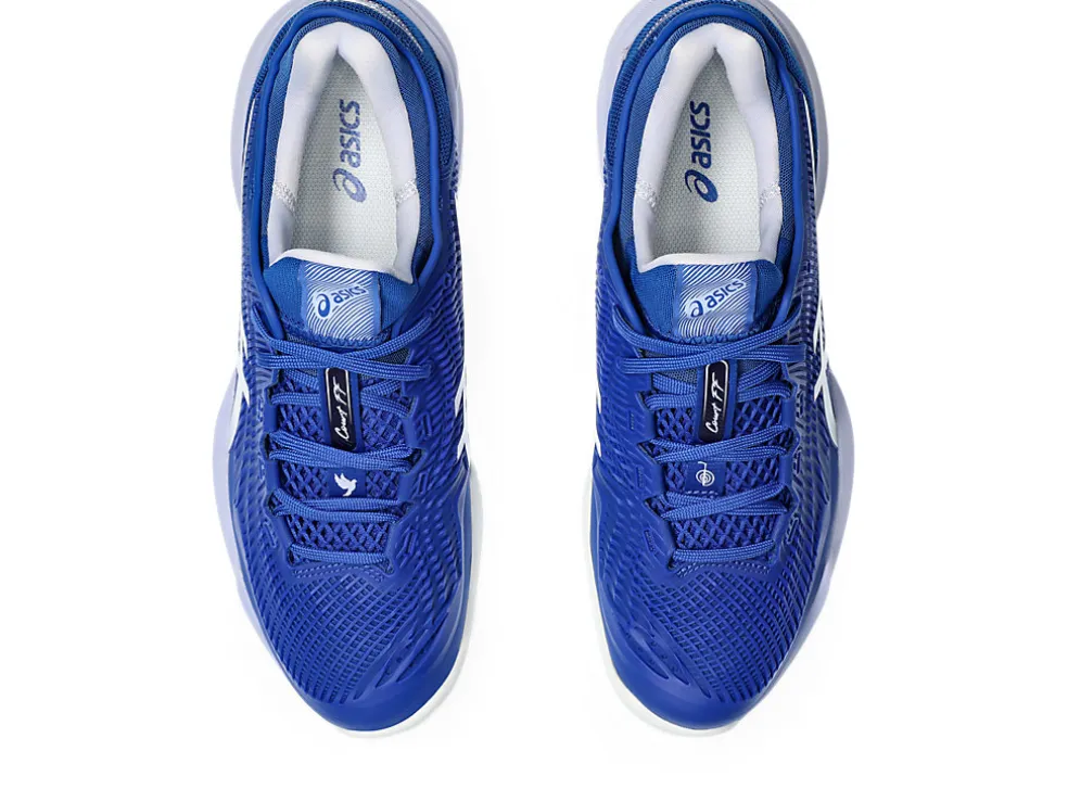 COURT FF™ | Tennisschoenen>ASICS COURT FF 3 NOVAK CLAY Asics Blue/Fresh Air