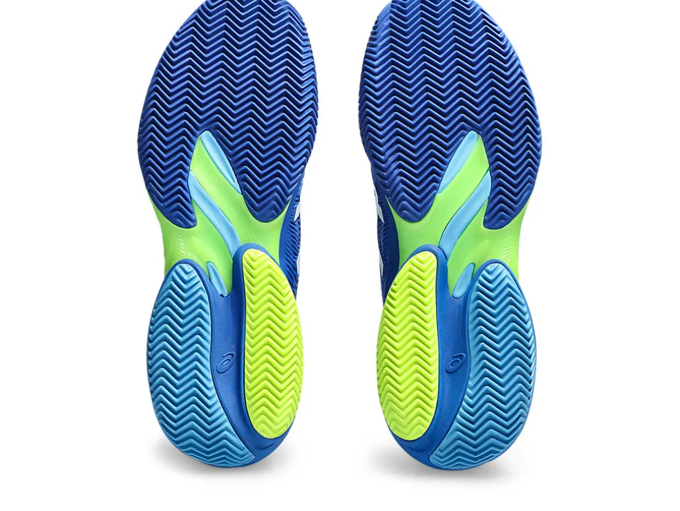 COURT FF™ | Tennisschoenen>ASICS COURT FF 3 NOVAK CLAY Tuna Blue/White