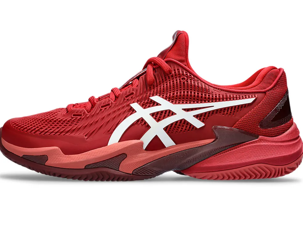 Tennisschoenen | COURT FF™>ASICS COURT FF 3 NOVAK CLAY Cranberry/White