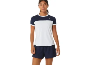 Kleding | Tennis>ASICS COURT SS TOP Brilliant White/Midnight