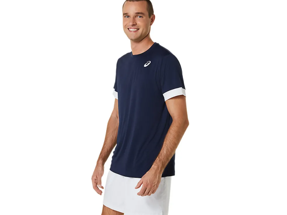 Kleding | Tennis>ASICS COURT SS TOP Midnight/Brilliant White