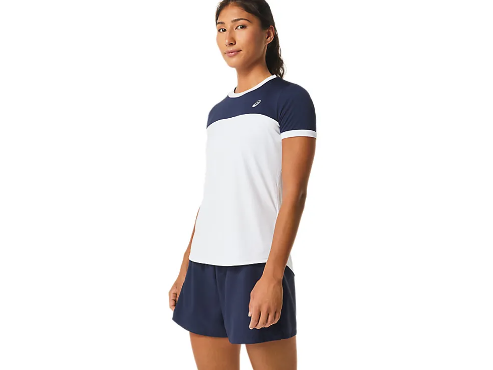 Kleding | Tennis>ASICS COURT SS TOP Brilliant White/Midnight