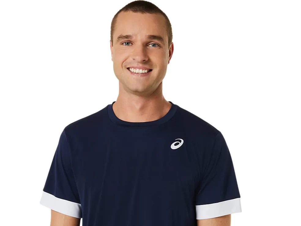 Kleding | Tennis>ASICS COURT SS TOP Midnight/Brilliant White