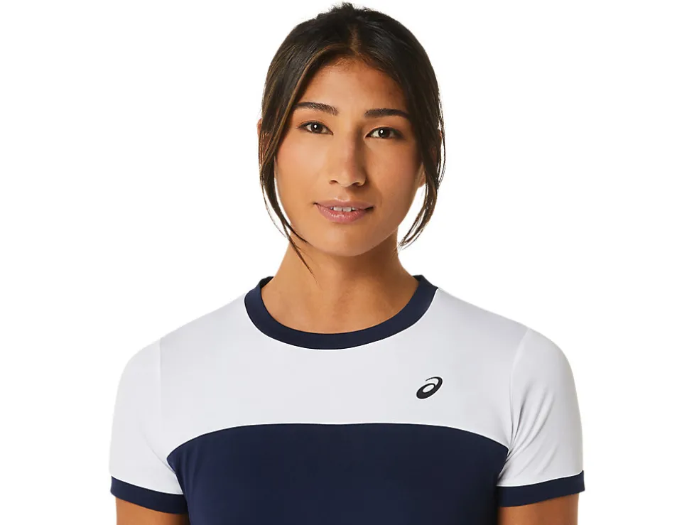 Kleding | Tennis>ASICS COURT SS TOP Midnight/Brilliant White