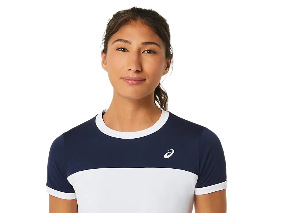 Kleding | Tennis>ASICS COURT SS TOP Brilliant White/Midnight