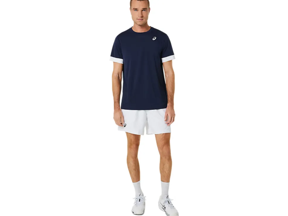Kleding | Tennis>ASICS COURT SS TOP Midnight/Brilliant White