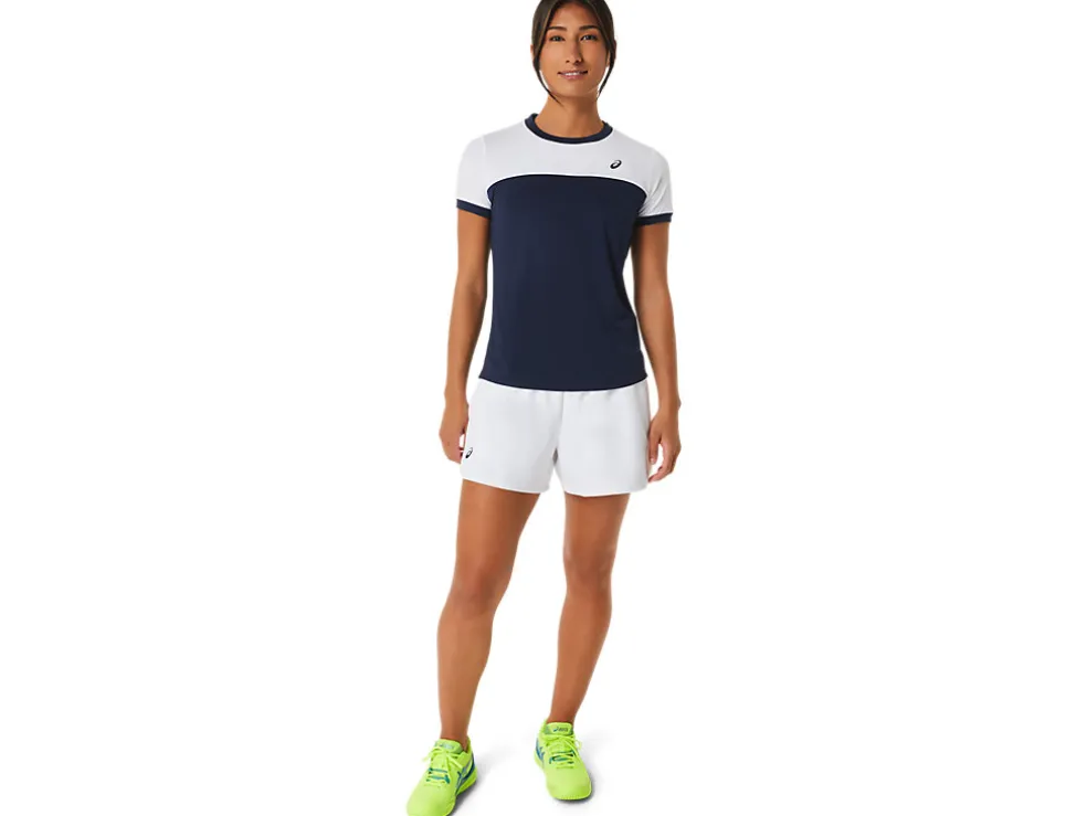 Kleding | Tennis>ASICS COURT SS TOP Midnight/Brilliant White