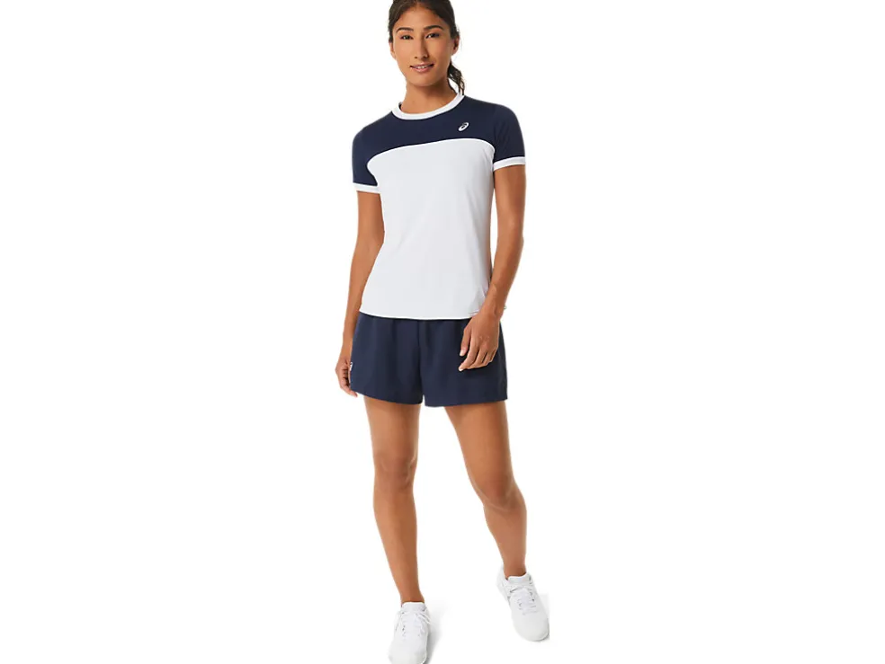 Kleding | Tennis>ASICS COURT SS TOP Brilliant White/Midnight