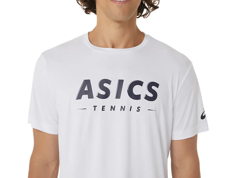 Kleding | Tennis>ASICS COURT TENNIS GRAPHIC TEE Brilliant White