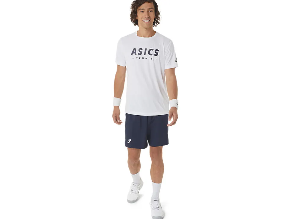 Kleding | Tennis>ASICS COURT TENNIS GRAPHIC TEE Brilliant White
