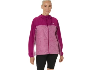 Kleding | Trail running>ASICS FUJITRAIL PACKABLE JACKET Soft Berry/Blackberry