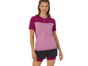 Kleding | Trail running>ASICS FUJITRAIL SS TOP Soft Berry/Blackberry