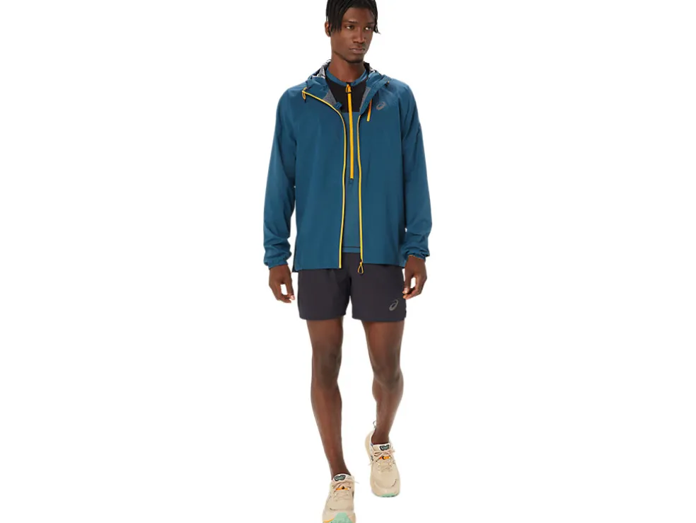 Kleding | Trail running>ASICS FUJITRAIL WATERPROOF JACKET Magnetic Blue
