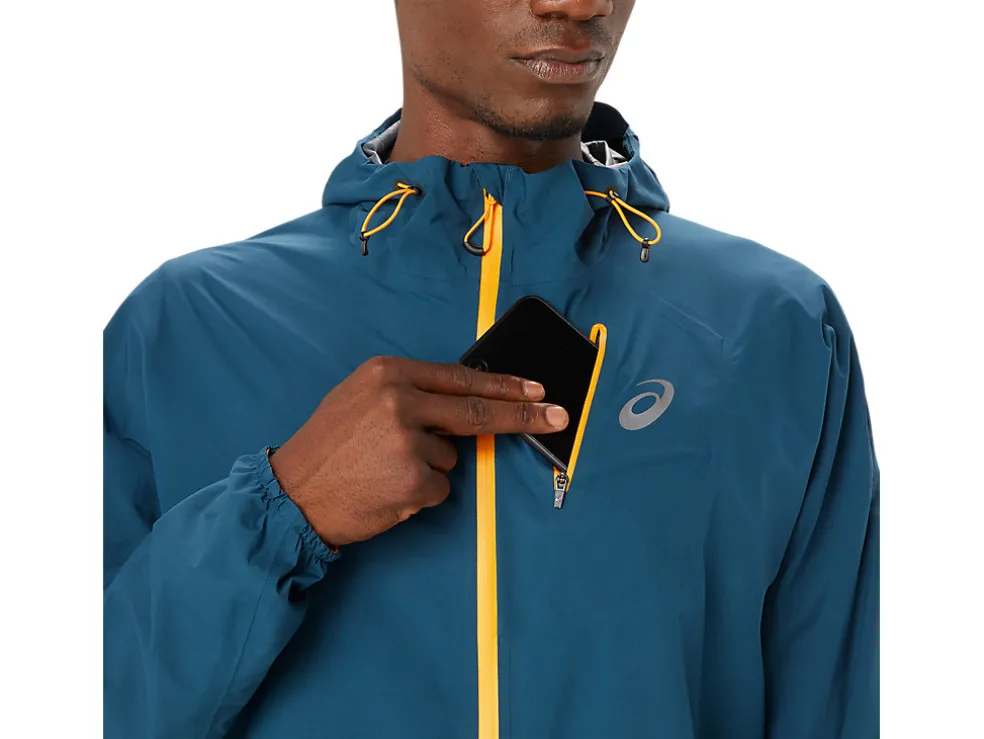 Kleding | Trail running>ASICS FUJITRAIL WATERPROOF JACKET Magnetic Blue