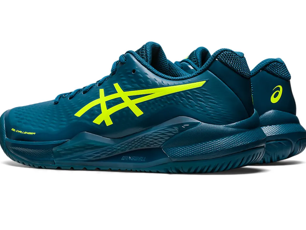 Tennisschoenen | Tennis>ASICS GEL-CHALLENGER 14 Restful Teal/Safety Yellow