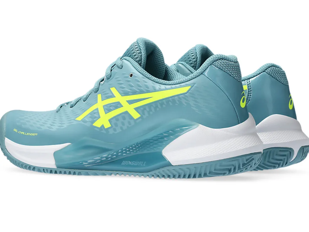 Tennisschoenen | Tennis>ASICS GEL-CHALLENGER 14 CLAY Gris Blue/Safety Yellow