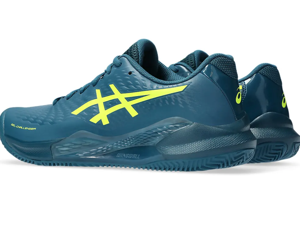 Tennisschoenen | Tennis>ASICS GEL-CHALLENGER 14 CLAY Restful Teal/Safety Yellow
