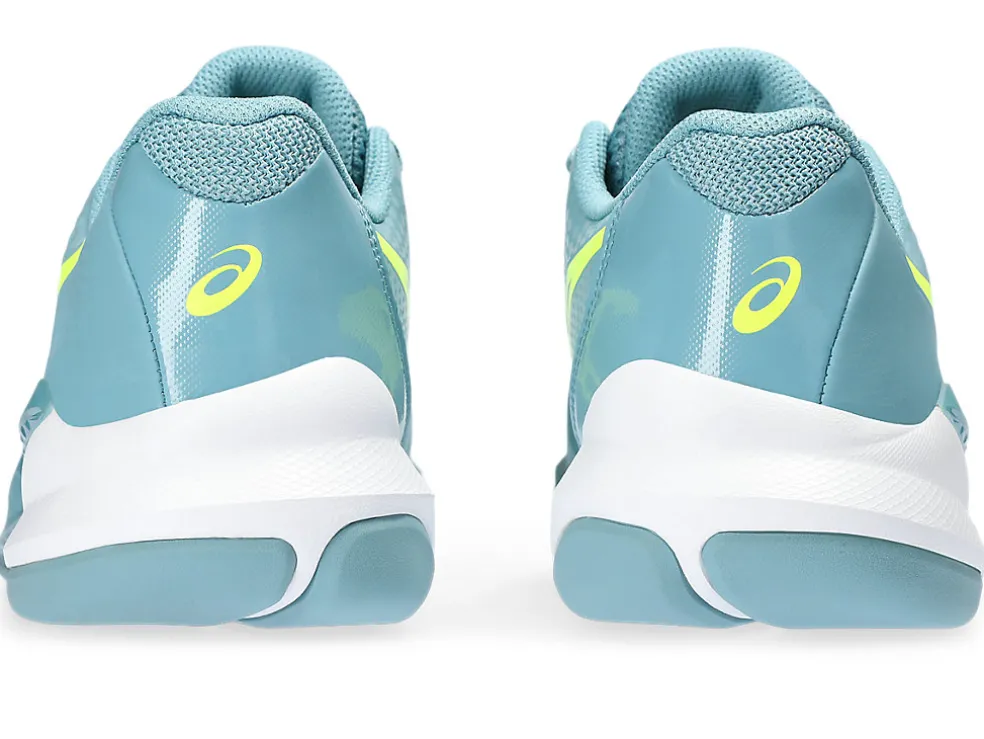 Tennisschoenen | Tennis>ASICS GEL-CHALLENGER 14 INDOOR Gris Blue/Safety Yellow