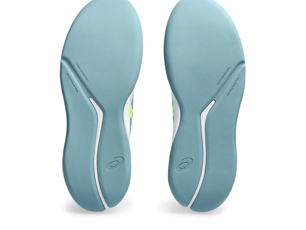 Tennisschoenen | Tennis>ASICS GEL-CHALLENGER 14 INDOOR Gris Blue/Safety Yellow