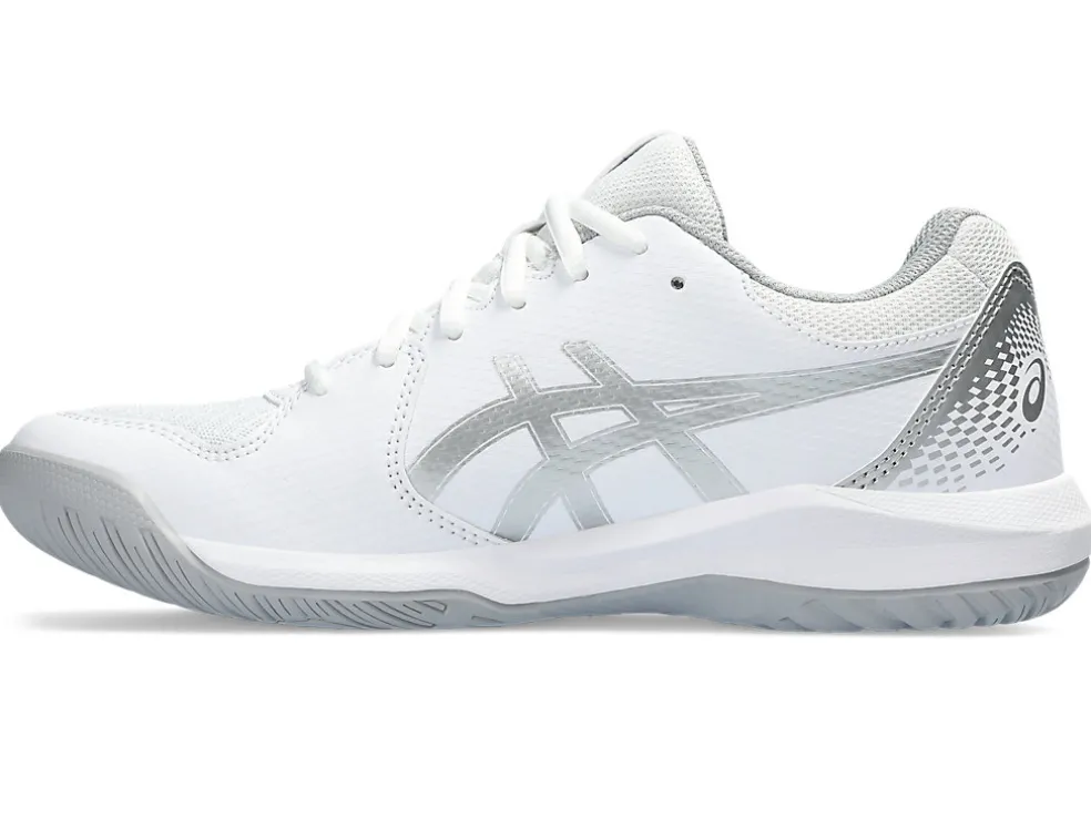 Tennisschoenen | Tennis>ASICS GEL-DEDICATE 8 White/Pure Silver