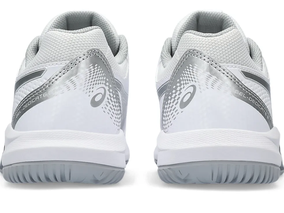 Tennisschoenen | Tennis>ASICS GEL-DEDICATE 8 White/Pure Silver
