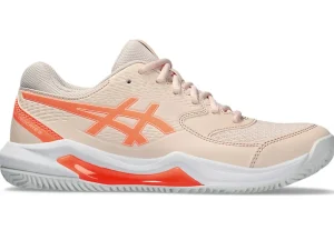 Tennisschoenen | Tennis>ASICS GEL-DEDICATE 8 CLAY Pearl Pink/Sun Coral