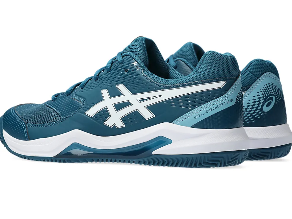 Tennisschoenen | Tennis>ASICS GEL-DEDICATE 8 CLAY Restful Teal/White