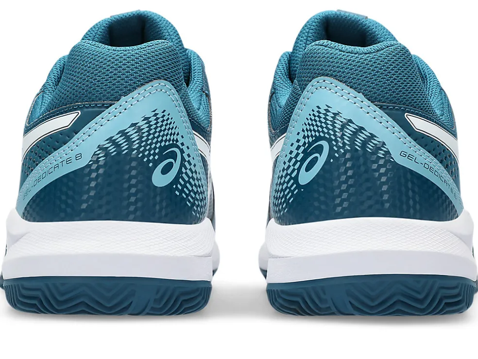 Tennisschoenen | Tennis>ASICS GEL-DEDICATE 8 CLAY Restful Teal/White