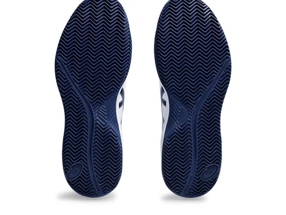 Tennisschoenen | Tennis>ASICS GEL-DEDICATE 8 CLAY White/Blue Expanse