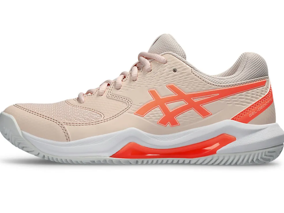 Tennisschoenen | Tennis>ASICS GEL-DEDICATE 8 CLAY Pearl Pink/Sun Coral