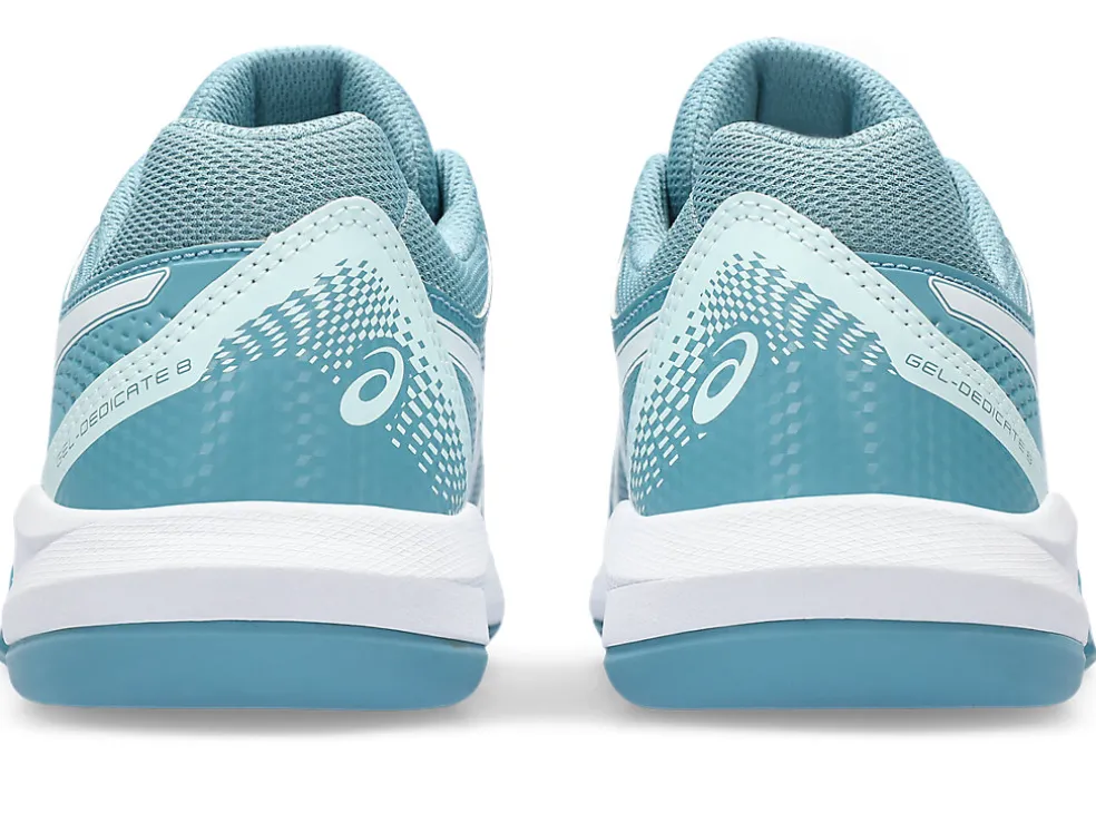 Tennisschoenen | Tennis>ASICS GEL-DEDICATE 8 INDOOR Gris Blue/White