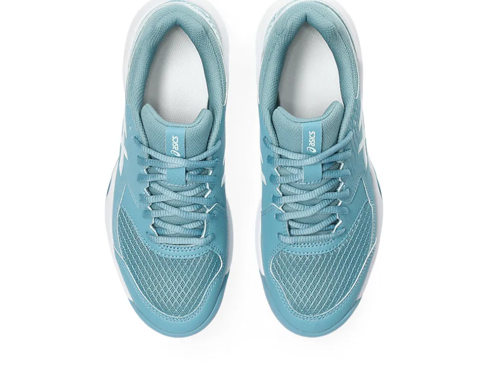Tennisschoenen | Tennis>ASICS GEL-DEDICATE 8 INDOOR Gris Blue/White