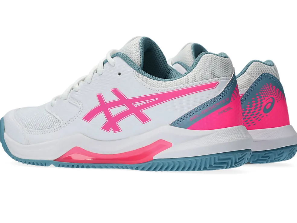 Padel | Padel>ASICS GEL-DEDICATE 8 PADEL White/Hot Pink
