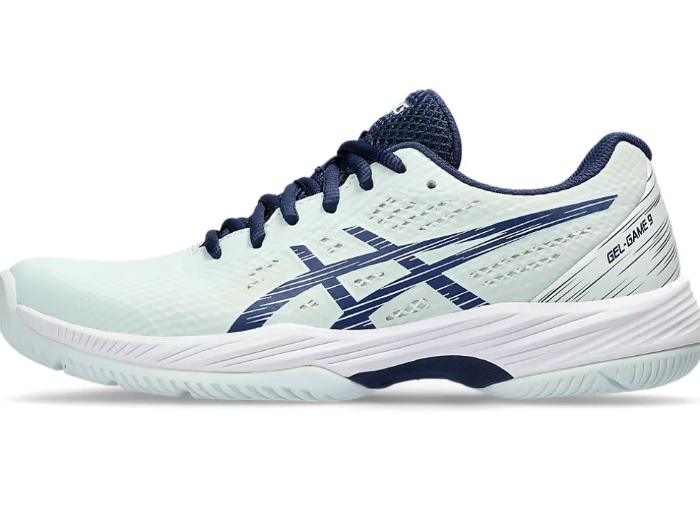Tennisschoenen | Tennis>ASICS GEL-GAME 9 Pale Mint/Blue Expanse