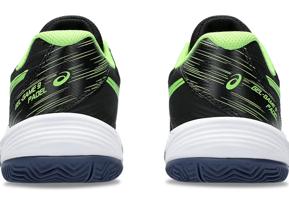 Padel | Andere sporten>ASICS GEL-GAME 9 PADEL GS Black/Electric Lime