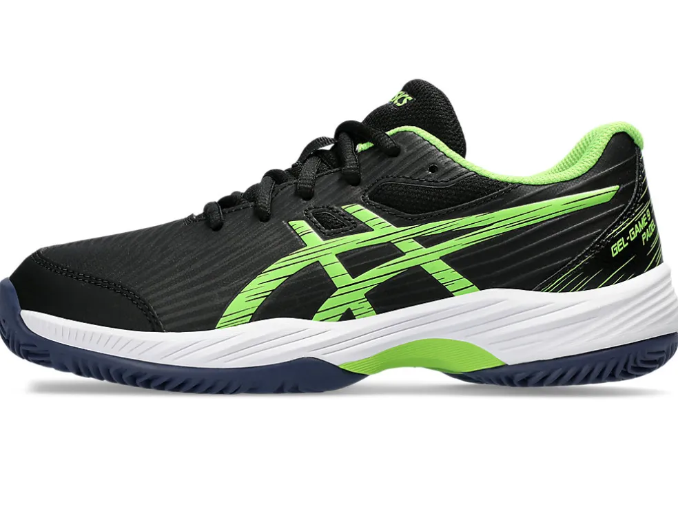 Padel | Andere sporten>ASICS GEL-GAME 9 PADEL GS Black/Electric Lime