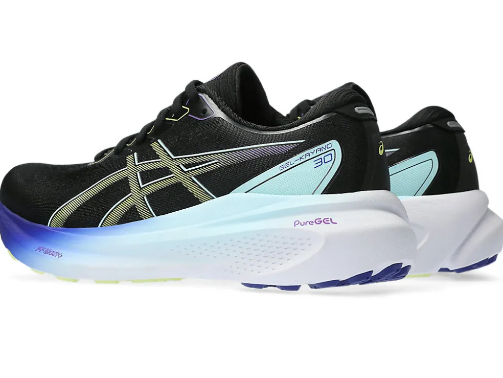 Run further (stability) | GEL-KAYANO™>ASICS GEL-KAYANO 30 Black/Glow Yellow