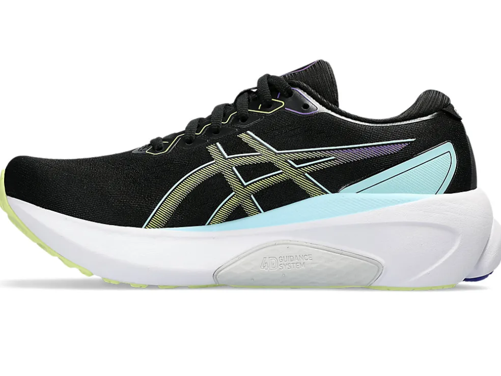Run further (stability) | GEL-KAYANO™>ASICS GEL-KAYANO 30 Black/Glow Yellow
