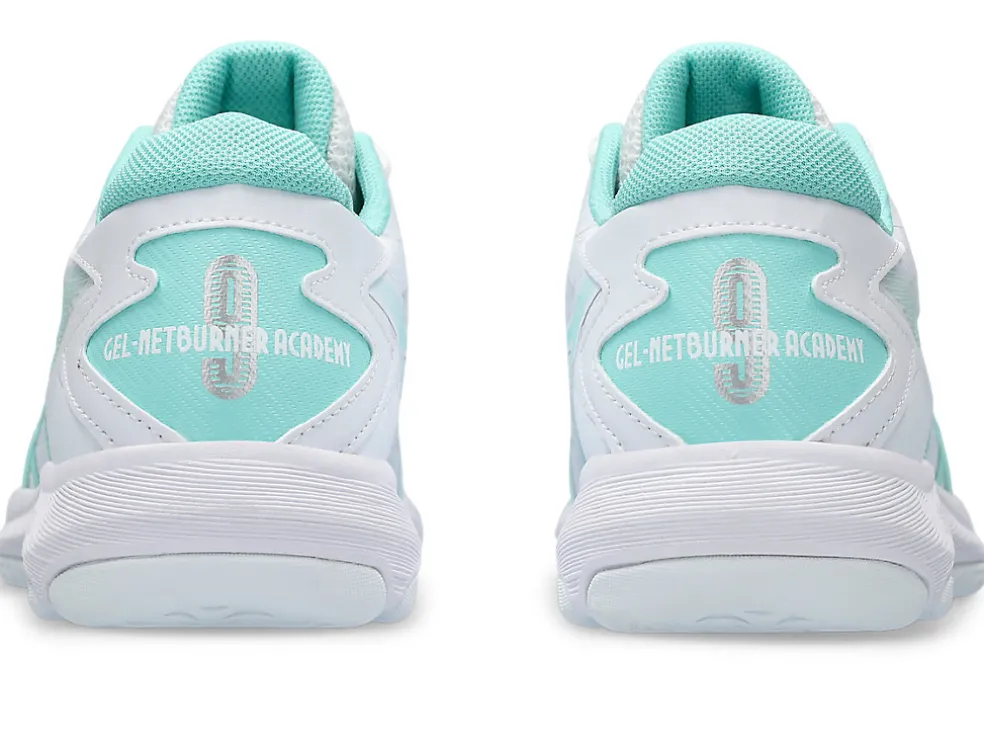 Netbal | Netbal>ASICS GEL-NETBURNER ACADEMY 9 White/Illuminate Mint