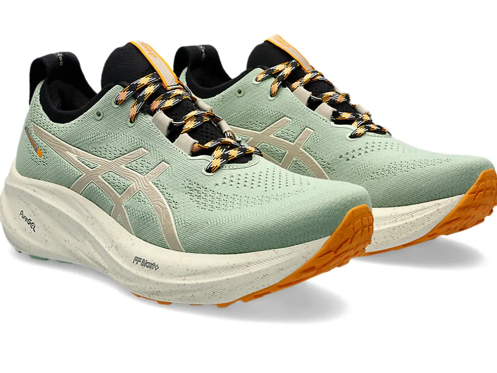GEL-NIMBUS™ | Hardloopschoenen>ASICS GEL-NIMBUS 26 TR Nature Bathing/Fellow Yellow